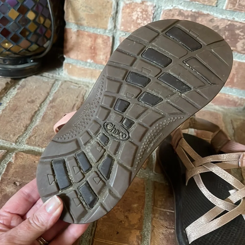 Chaco Junior Pale Pink ZX/1 EcoTread Strappy Sandals